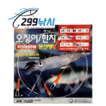 오징어 한치 이카메탈루어 본선채비 투명 H4015- 낚시 채비 B-HK1S1 : 299낚시