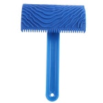 페인트 롤러 로라 1pc 모조 나무 Graining 패턴 벽 질감 아트 DIY 브러쉬 그림 도구 고무 그레인 홈 인테리어 : GOTOUP
