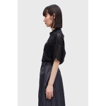 프레드페리 FRED PERRY 재팬 우먼스 시스루 코튼 반팔셔츠 블랙 G7135 : 쥬바체