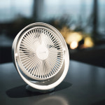 자연풍에서 초강력풍까지 2024 최신 BLDC모터 코드나인 더라운드 무선 데스크선풍기 캠핑야외용 : 달래