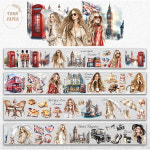 Onwize 온위즈 마스킹테이프 Scrapbook All day in London Matte oil tape 5m OW 052 : 톤페이퍼