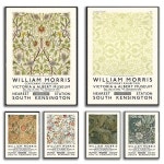 꽃 포스터 윌리엄 모리스 추상   캔버스 페인팅 한 클래식 아트 벽 그림 룸 장식 : 쇼핑커넥션