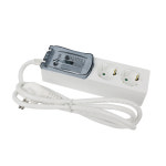 아남 국산 고용량 멀티탭 4000w 안전 접지 멀티콘센트 커버 개별 스위치 2구 1.5m : 스마트엔샵