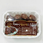 속초 중앙시장 아바이 왕 순대 슬라이스 500g 1-2인용 : 지와이스토리