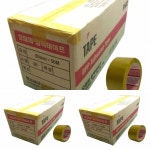 지챠 박스테이프 50mmx50m 국산 박스 50개입 상자테이프 혜성테이프 택배테이프 포장테이프 : 무지개하우스만세