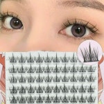 STAR UP 속눈썹 대용량 100P 가닥 속눈썹 자연 부분 연장 아이래쉬 : 만만스타