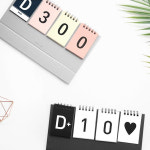 탁상형 디데이 캘린더 기념일 휴가 수능 결혼 출산 디데이 달력 스티커 포함 : 꽃틔움 KKOTIUM