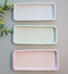 직사각접시 소 생선 초밥 계란말이접시 : 예나도예공방