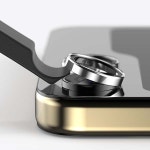 케이엠디자인 카메라 렌즈 보호 필름 유리 빛번짐방지 메탈링 갤럭시Z 플립6 블랙, 1매입 : 케이엠디자인