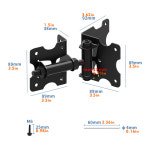 도어 힌지 대문 경첩 현관문 철대문 토크 유리문 힌지 부드러운 헤비 조절 게이트 폐쇄 : 써지몰