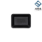 풍원 PSP트레이 8호 검정 700개 일회용 스티로폼 용기 정육점 생선 회접시 : 서번트리테일