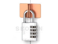 PC40 국산 번호자물쇠 4자리, 40mm 돌림형 자물쇠 : 서진하드웨어