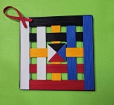 토탈공예 재생종이밴드 오방색 티매트 만들기 키트(영상제공) : 팍종이 아트