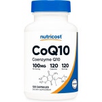 Nutricost CoQ10 100mg 식물성 캡슐, 120회분 - 고흡수성, 채식주의자, 유전자 변형 성분 없음, 코엔자임 Q10 : happy-buta