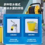 이동식 고압세척기 세차기 모터 자동차 워터건 세차건 전동 분무기 무선 : 브라운페이스