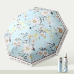 자외선 차단 3단 자동 튼튼한 접이식 양산 우양산 여름 암막 양우산 : 솜브리야