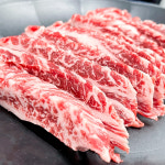 투뿔 1등급 한우 갈비살 200g 소갈비살 냉장 구이용 로스 캠핑 바베큐 마장동 : 이겼소