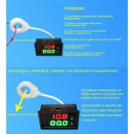 자동차 홀 전류계 전압계, DC 0-300V 50A 배터리 모니터, LED 디지털 전류 전압 계량기, 12V 24V 36V 48V 60V : 맥스맥몰