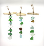 작은바다유리모빌 바다유목 핸드메이드 제주감성 업사이클링 비치코밍 집들이선물 : 아꼽다제주