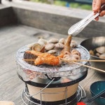 미니 화로 1인불판 일본식 가정용 불멍 와규 야끼니꾸 꼬치 캠핑 바베큐 : 하이플랜