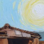 제주도풍경 유화 캔버스40호 제주노을화가의 그림버스킹 애월화실 : 그림과벽화