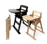 국민아기식탁의자 식당 카페 유아 어린이 접이식 원목 식탁 의자 하이체어 : 양품디자인