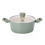 키친플라워 그린애플 인덕션 양수냄비 24cm : 남양키친플라워