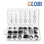 고무 오링 세트 패킹 규격 고무링 NBR 실리콘 오일링 바킹 200pcs : 글로비 globi