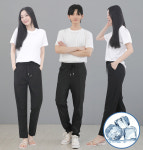 벤츄리바지 스판 여름 일자 바지 시원한 쿨 아이스 남성 여성 공용 작업복 바지 : 3579의류