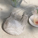 DIY코바늘여름가방뜨기 실버 메탈 네트백 코바늘버전 패키지 : 뜨개사계절