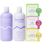 Function of Beauty 웨이브 헤어 샴푸 컨디셔너 맞춤형 부스터 앰플 세트 : 몽프리미에