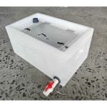 횟집 물고기 통 저장 탱크 수조 이송 박스 살림통 40L 투명뚜껑 55X35X28cm : 태형구매대행