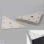 친우 삼각브라켓 모서리고정철판 코너철 코너경첩 삼각형철판 모서리고정브라켓 철물자재 : 개구리구리