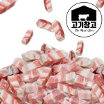 벽돌 한입 삼겹살 1kg /한입크기/겉바속촉 : 고기창고
