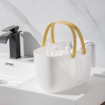 목욕바구니 샤워 기숙사 수영장 목욕탕 물빠짐 가방 헬스장 사우나 찜질방 욕실 바구니 정리 : 투리스토어