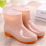 여성 장마철 장화 가벼운 발목 레인부츠 발편한 작업용 농사용 다용도 뽀송뽀송한 장화 : spr 스토어