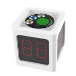 홀덤 타이머 포커 딜러 보드게임 카운트다운 디지털 (AA 배터리 모델) 화이트 : 디자인 샘