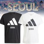 아디다스 서울 시티 로고 반팔티 2종 기본티 베이직 면티 커플룩 데일리 : 생활운동연구소