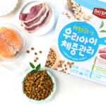 데이스포 우리아이 강아지 반습식 사료 체중관리_연어+오리, 1.8kg, 2개 : 펫클럽