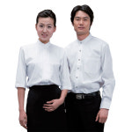 식당 음식점 카페 레스토랑 홀서빙 와이셔츠 유니폼 근무복 상의 : 올가운
