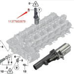 11377599021 11377603979 모터 액추에이터 캠샤프트 솔레노이드 밸브 레귤레이터 BMW N20 N55 135i 228i 320i 328i 428i 용 1 개... 