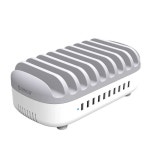 휴대폰 고속충전기 멀티포트 대용량 다중 피트니스 (5포트 USB 충전버스) 40W 화이트 : 태형구매대행