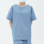 굿유 5부 스냅 오픈 탄탄한 검진복 상의 어깨 수술 한의원 정형 신경 외과 내과 환자복 치료복 : Good.U 굿유