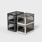 (1+1) 무아스 멀티오픈 폴딩 리빙박스 다용도 수납함 : 무아스