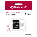 트랜센드 300S-A microSD 메모리카드/ SD어댑터 포함 16GB : 트랜센드 스토어