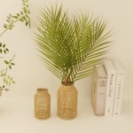 수경재배 유리병 라탄 화병 꽃병 투명 : 비야네상점