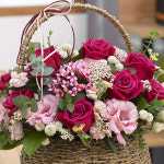 상그리아 바스켓 당일배송 장미 생화 꽃바구니 생일 기념일 여자친구 축하선물 전국꽃배달 : 라임플라워