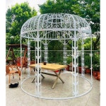 웨딩 아치 소품 포토존 돔 야외 장식 결혼식 철제 틀 상품 타옵션 고객센터 : 성지컴퍼니