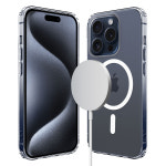 맥세이프 케이스 2배 자력 클리어 커버 투명, 아이폰15 프로 : 뷰씨