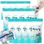 양치하개 덴탈껌 강아지 양치껌 치석껌 유산균, 210g, 12개 : 올댓펫